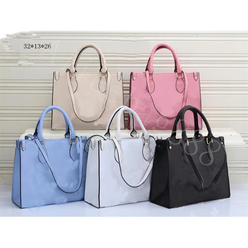 

Designer Totes Bags Women ONTHEGO handbags pu leather Wild at Heart leopard-print luxury Handbag Purse Tote Shoulder bag, Rice white