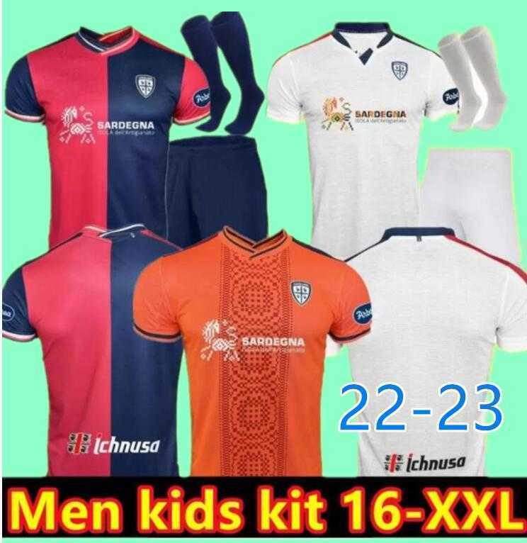 

22 23 Cagliari Calcio Mens Soccer Jerseys GODIN MARIN KEITA BALDE JOAO PEDRO STROOTMAN NANDEZ PAVOLETTI Home Away 3rd Football Shirt Short