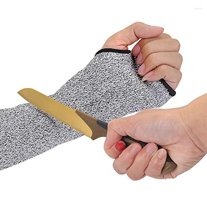 

Knee Pads 1Pc Level 5 HPPE Cut Resistant Anti-Puncture Work Protection Arm Sleeve Cover Cut-resistant