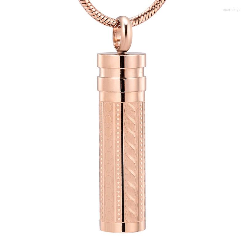 

Chains IJD11942 Stainless Steel Cylinder Cremation Jewelry Keepsake Pendant For Ashes Urn Memorial Necklace Gift