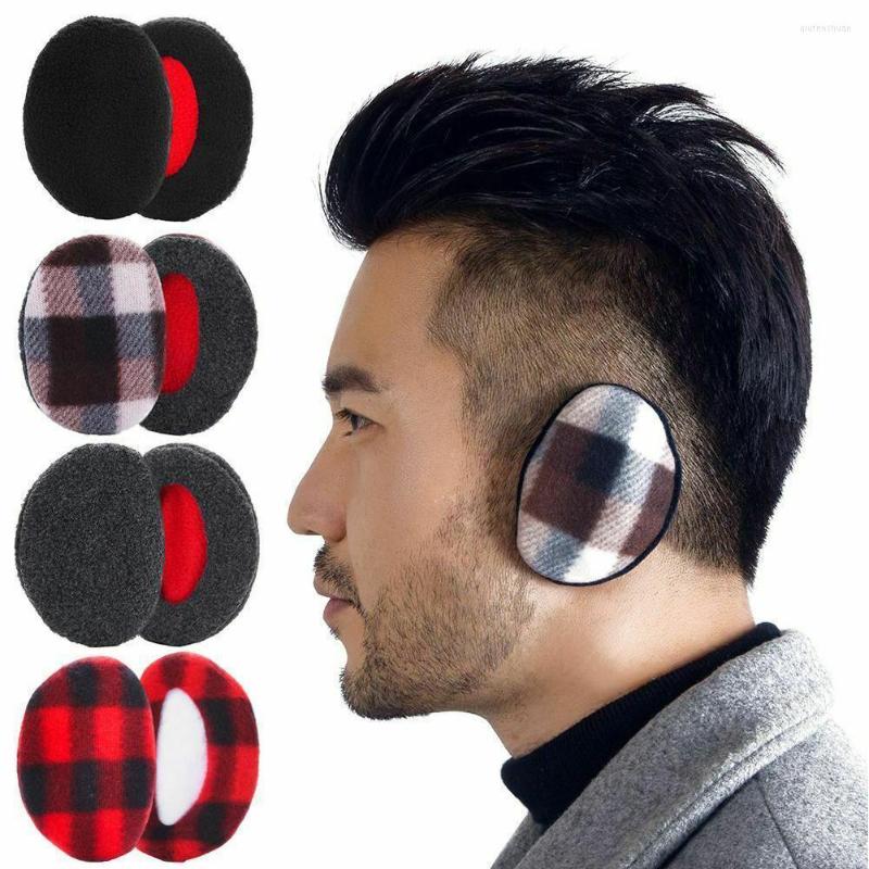 

Berets 1 Pair Winter Earbags Bandless Ear Warmers Outdoor Warmer Windproof Earmuffs Cover Warm Fleece Muffs For Women Men