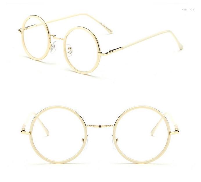 

Sunglasses Frames 45mm Vintage Round Spring Hinges Eyeglass Myopia Able Full Rim Glasses Spectacles Computer Anti Rx