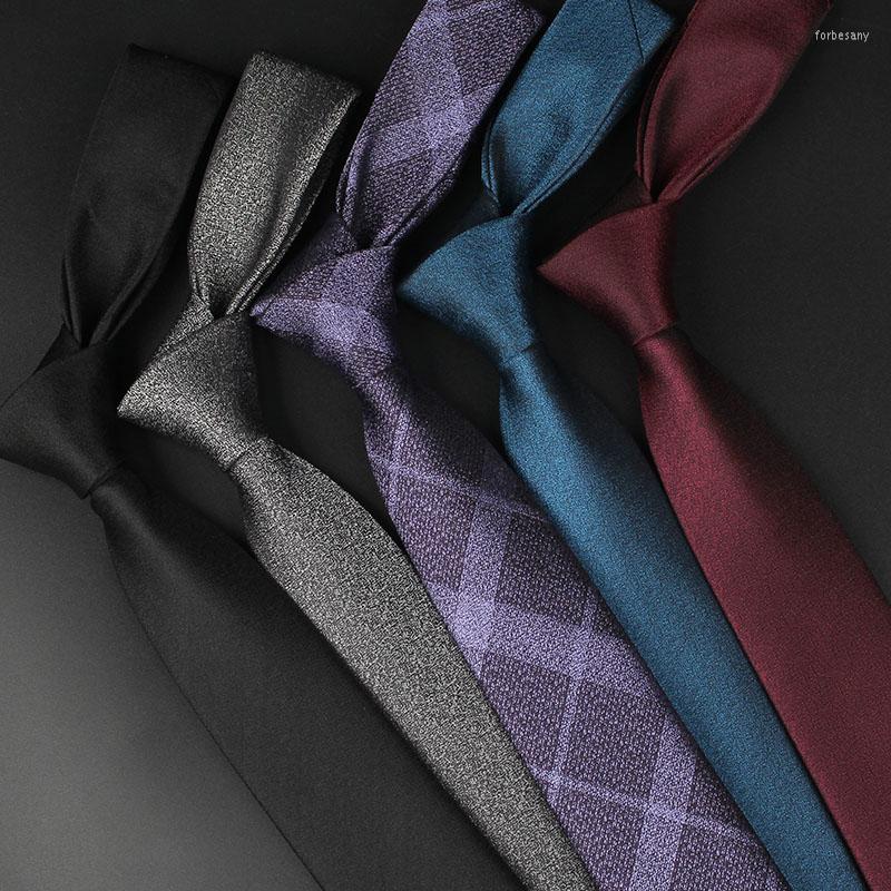 

Bow Ties Brand Men's Tie High Quality Microfiber 6CM Skinny Neck For Men Business Dress Suit Party Wedding Necktie Gift Box