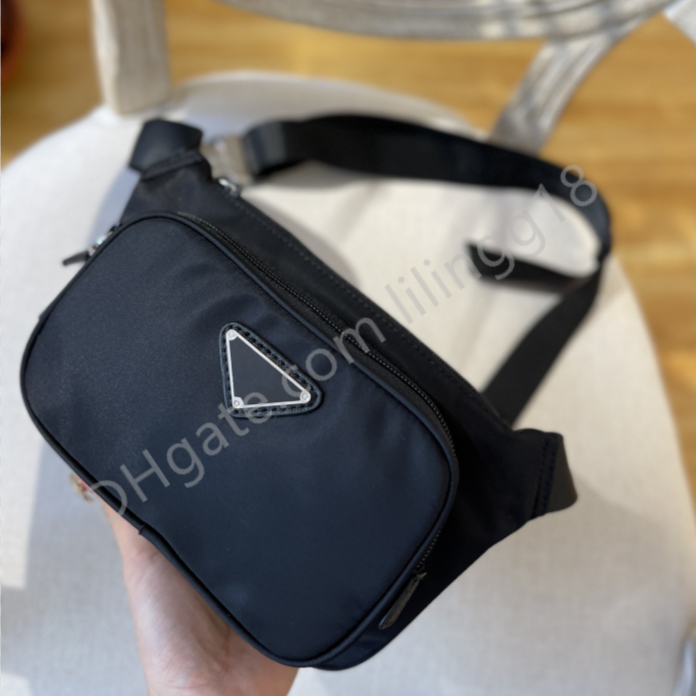 

Luxury Waist bag designer bum chest yoga bag Handbag Women's men Shoulder Cross body Nylon Waists Bags sling handbags fashion Wallet Prad, 1-black