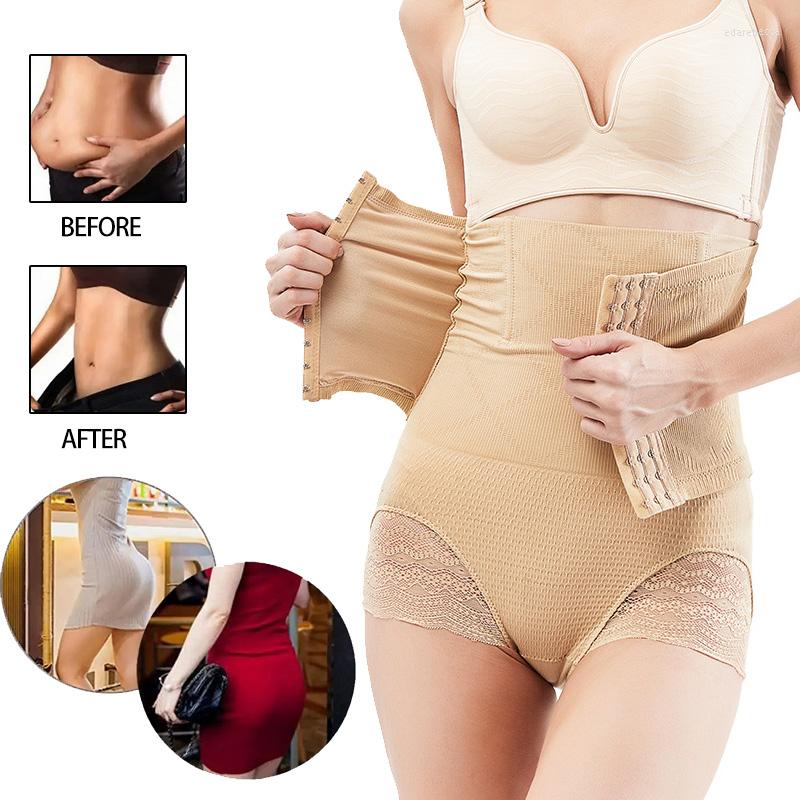 

Women's Shapers Women Hi-Waist Trainer Panty Firm Belly Double Tummy Control Shapewear BuLifter Girdle Shorts Slimming Body Shaper Underwear, Beige