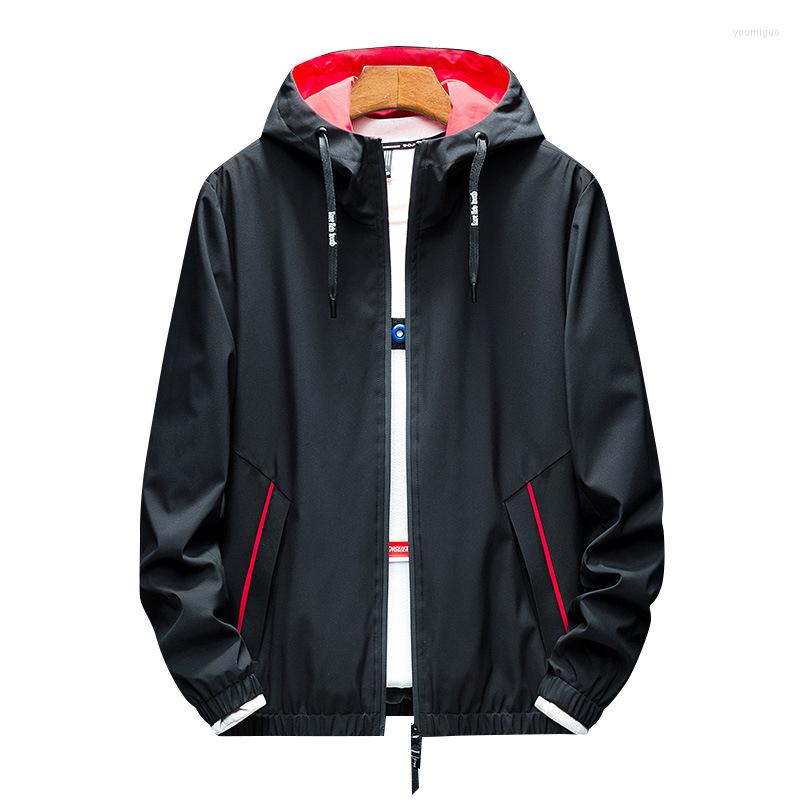 

Men's Jackets 2022 Men Fashion Casaul Mens Hooded Slim Fit Long Sleeve Homme Trendy Windbreaker Coat Brand Clothing, Beige