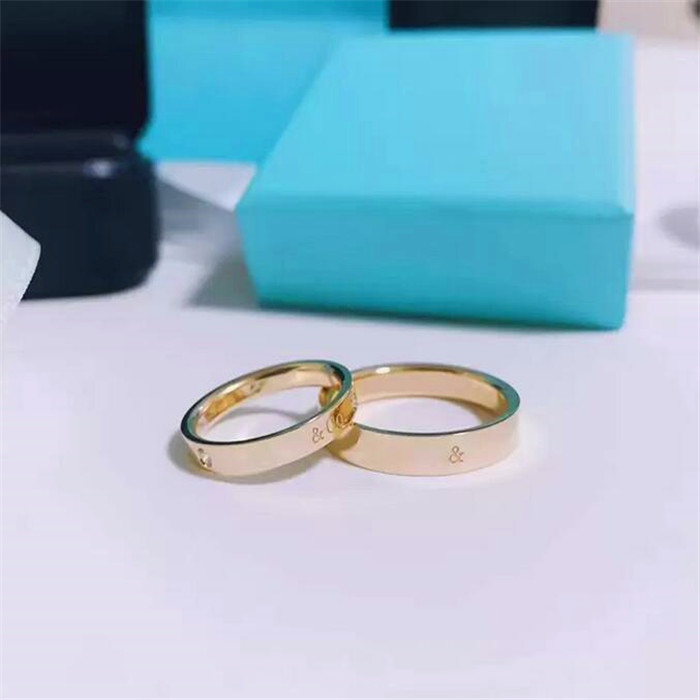

Designer ring luxury jewelry fashion men's and women's classic diamond narrow version commemorative gift silver gold styles are very good