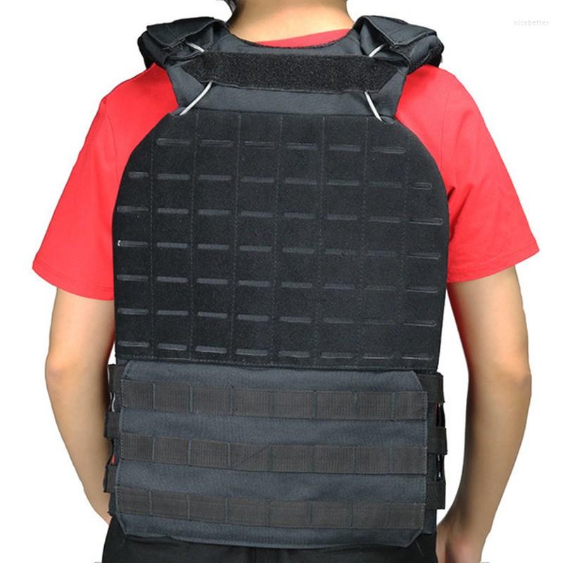 

Hunting Jackets 6 Color Camouflage Tactical Vest Army Fan Outdoor Military Shooting Training CS Combat Protect Tactics Waistcoat, Black