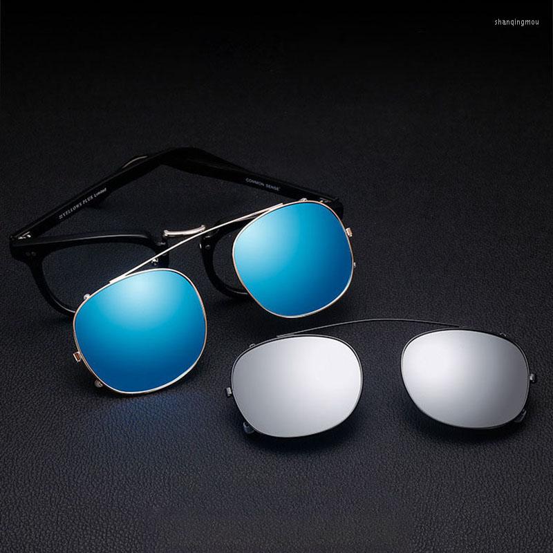 

Sunglasses Polarized Clip On Men Women Vintage Clips Sun Glasses Square Driving Sunglass Car Driver Goggles Anti-UVA UVB Oculos