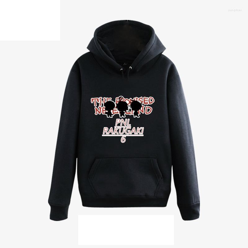 

Men's Hoodies High-Q Unisex The Promised Neverland Hooded Hoodie PNL RAKUGAKI Emma Norman Saber Pullover Sweatshirts Top