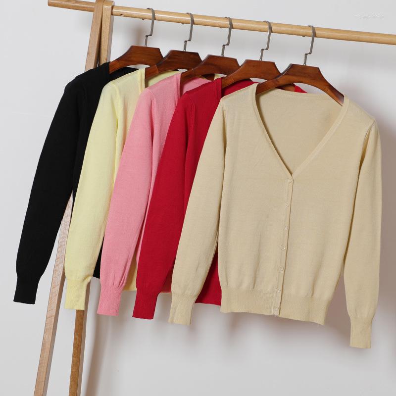 

Women' Knits Loose Oversize XL-4XL Solid Women Cardigan Sweater Autumn Long Sleeve V-neck Jacket Fashion Female Coat Knitted Outerwear Tops, Green