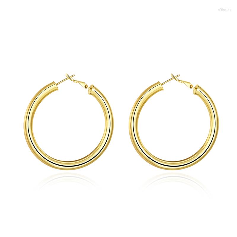 

Hoop Earrings WQQCR 48MM Hollow Smooth Large Ersonality Super Big Circles For Women Fashion Gold Jewelry Bijoux Trendy