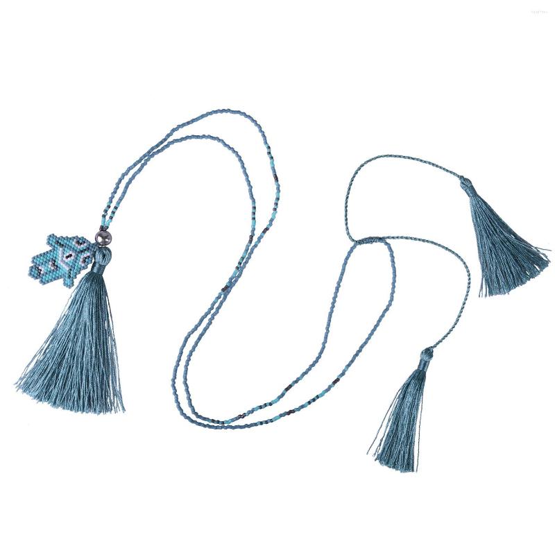 

Pendant Necklaces KELITCH Woman Necklace Miyuki Beaded Tassels Handmade Charm Chains Fashion Jewelry Tassel Choker Wholesale