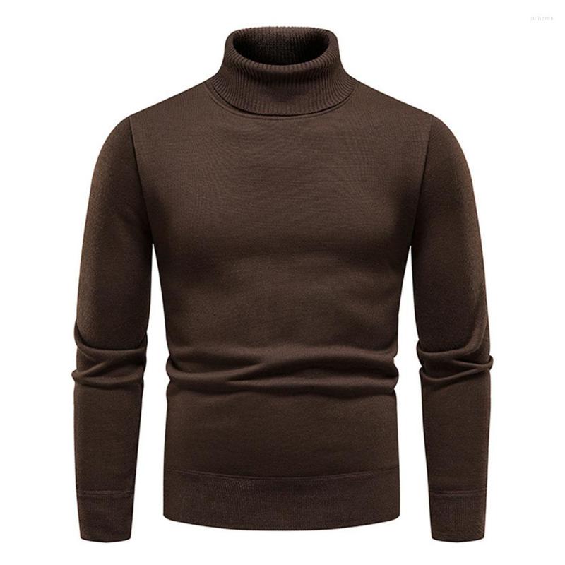 

Men's Sweaters -4XL Autumn Winter Long Sleeve Daliy Solid Sweater Men High Collar Men's Pullover Casual Warm Knitwear 9 Colors, White