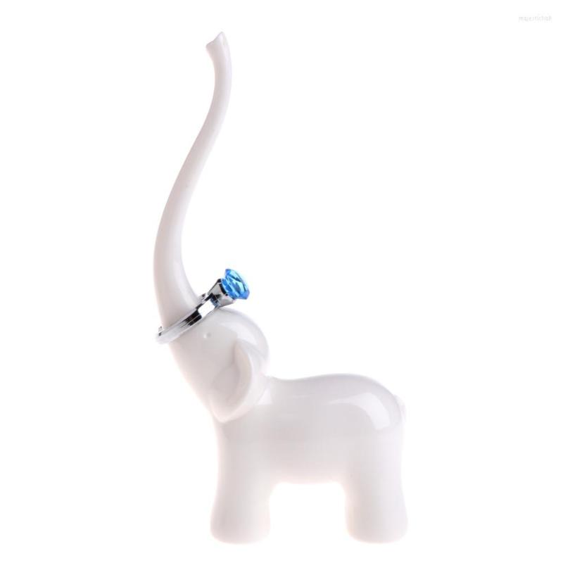 

Jewelry Pouches Women With Ring Holder Elephant Lower Layer Box Decorative Catch All Vanity Organizer For Bedroom