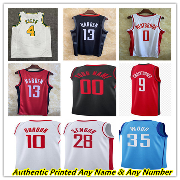 

Printed Houston Basketball Jerseys Jalen Green Kevin Porter Jr. Alperen Sengun Eric Gordon Jabari Smith Jr. Kenyon Martin Tari Eason Bruno Fernando Hakeem Olajuwon, Man red