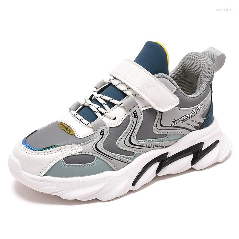 

Athletic Shoes Children Mesh Sport For Boys Sneakers Girls Child Leisure Trainers Leather Casual Kids Running, Mesh grey