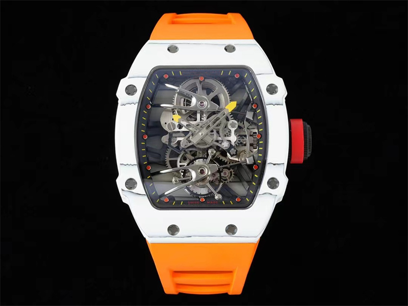 

Top 27-02 men watches Montreal de luxe Tourbillon movement watches titanium alloy buckle waterproof 50m sapphire crystal glass /07, Black