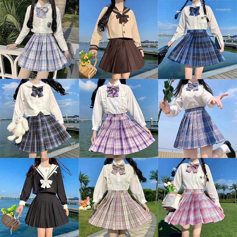 

Clothing Sets Jk School Girl Uniform Autumn 2022 Japanese High Waist A-Line Pleated Skirt Full Set Woman Cute Sweet Students Clothes, Fantasy galaxy