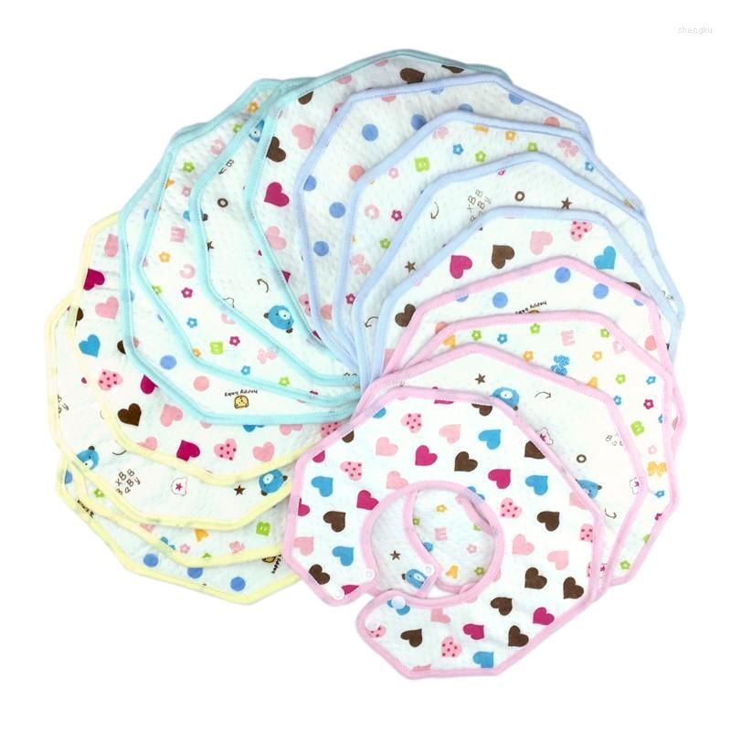 

Hair Accessories Baby Boy Girl Burp Bib Waterproof Soft Cotton Infant Toddler Towels 10 Pcs/lot, Yellow random mixed