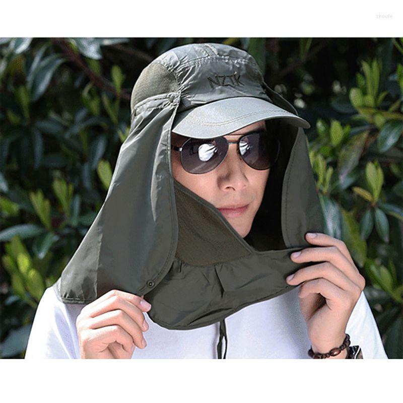 

Berets Summer Protective Chapeu Feminino Neck Cover Ear Flap UV Protection Men Women Sun Hats, Light gray