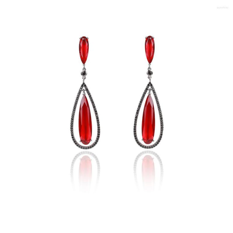 

Dangle Earrings Cubic Zirconia CZ Drop Crystals Earring For Bridal Girl Prom Party Jewelry CE10636