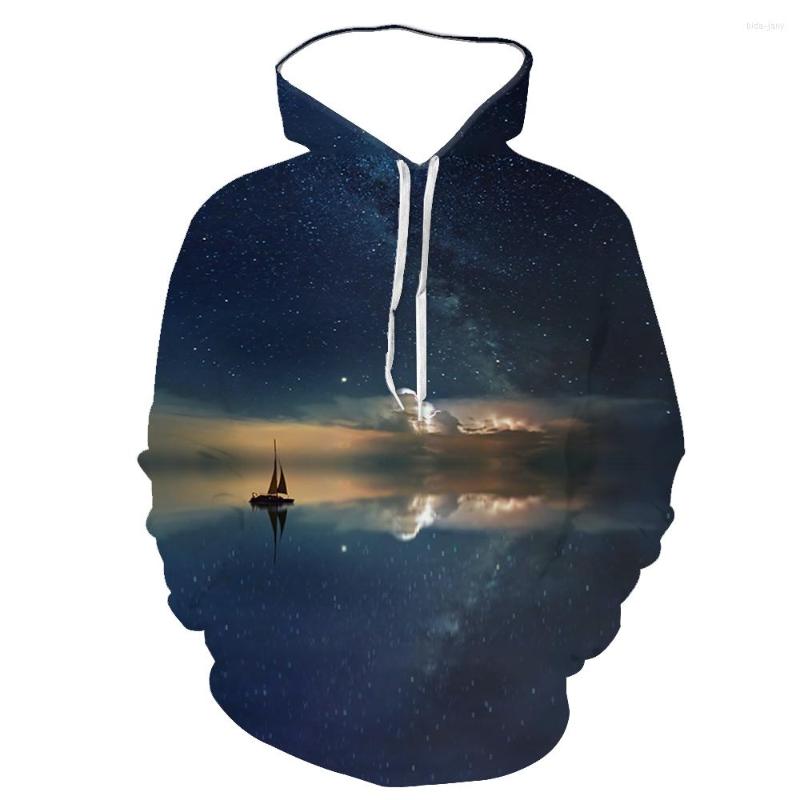 

Men' Hoodies 2022 The Starry Sky For Hoodie Men Clothing With Long Sleeve Streets Of Leisure Autumn 3D Printed, Wy-90052