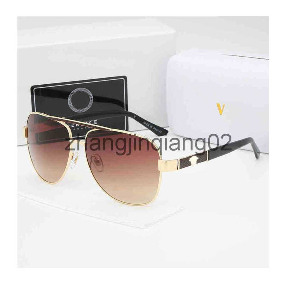 

Designer Versage Sunglass Cycle Luxurious Fashion Metal Colorful Coated Mens And Womens Vintage Baseball Sport Retro Toad Summer Polarize Sunglasses