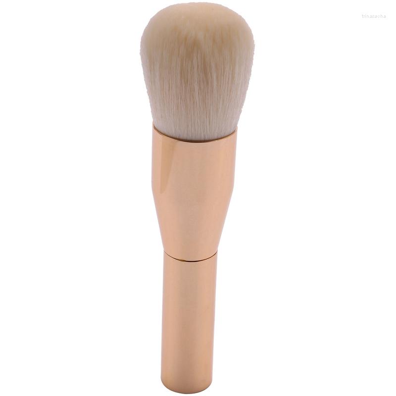 

Makeup Brushes Gold Powder Blush Brush Professional Make Up Large Cosmetics