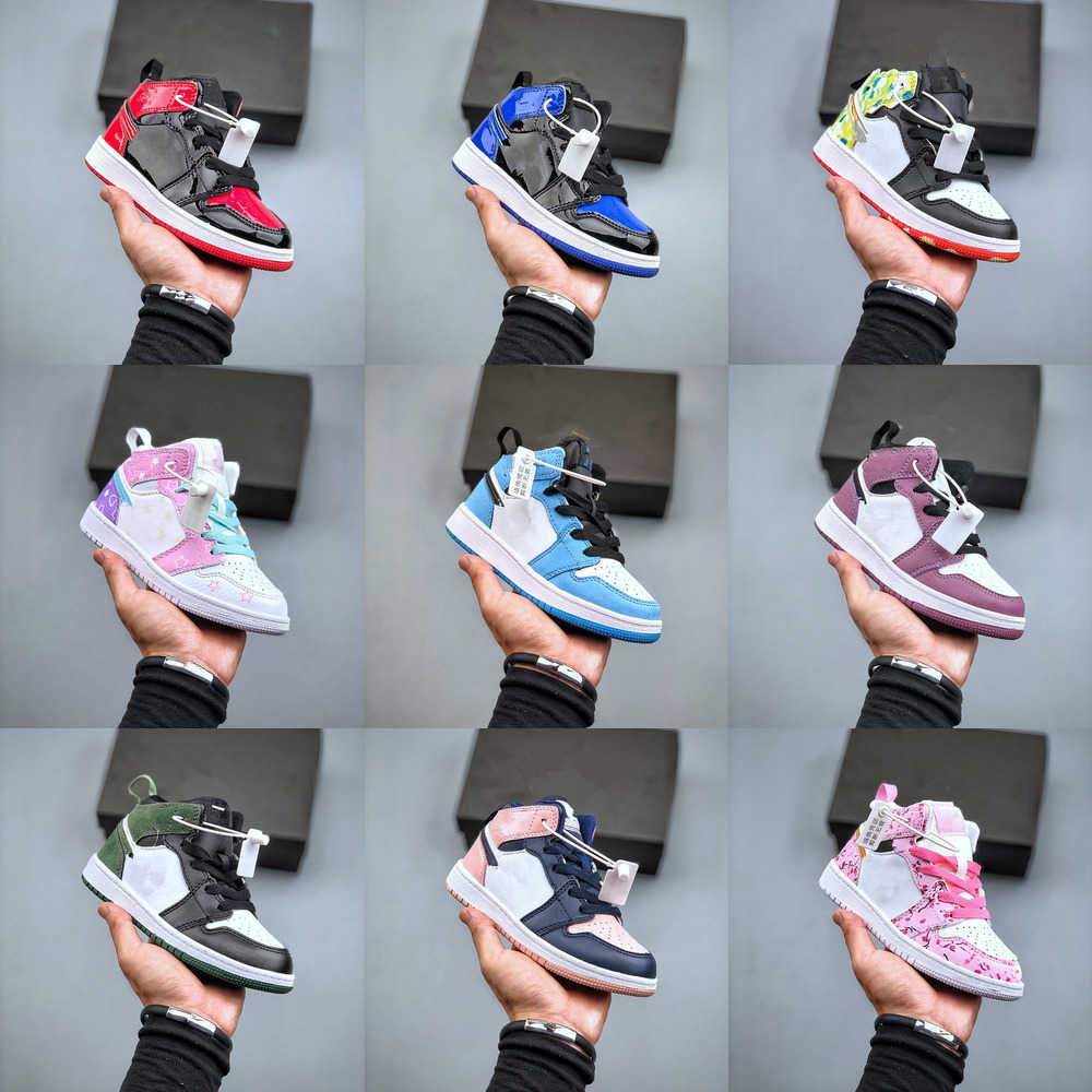 

Basketball Shoes Running Shoes Sports Sneakers Trainers Kids Children Retro Classic Green Jorden 1S Panda Children Jumpman 1 Mid Gs LucidRQH0, Fill postage