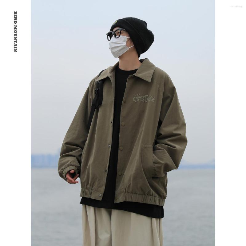 

Men's Jackets 2022 Spring Japanese Streetwear Retro Lapel Couples Jacket American Work Men Clothing Harajuku Coat Korean Couple Top, Black