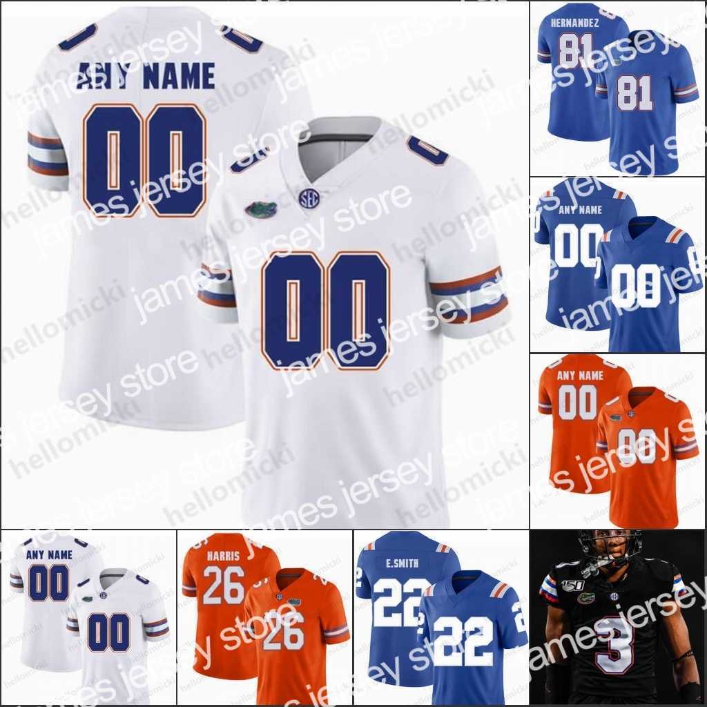 

Football Jerseys Custom Florida Gators College Football MEN WOMEN YOUTH Jersey Trask Kyle Pitts Tim Tebow Emmitt Smith Mohamoud Diabate Customized jerseys, Blue with orange bowl patch