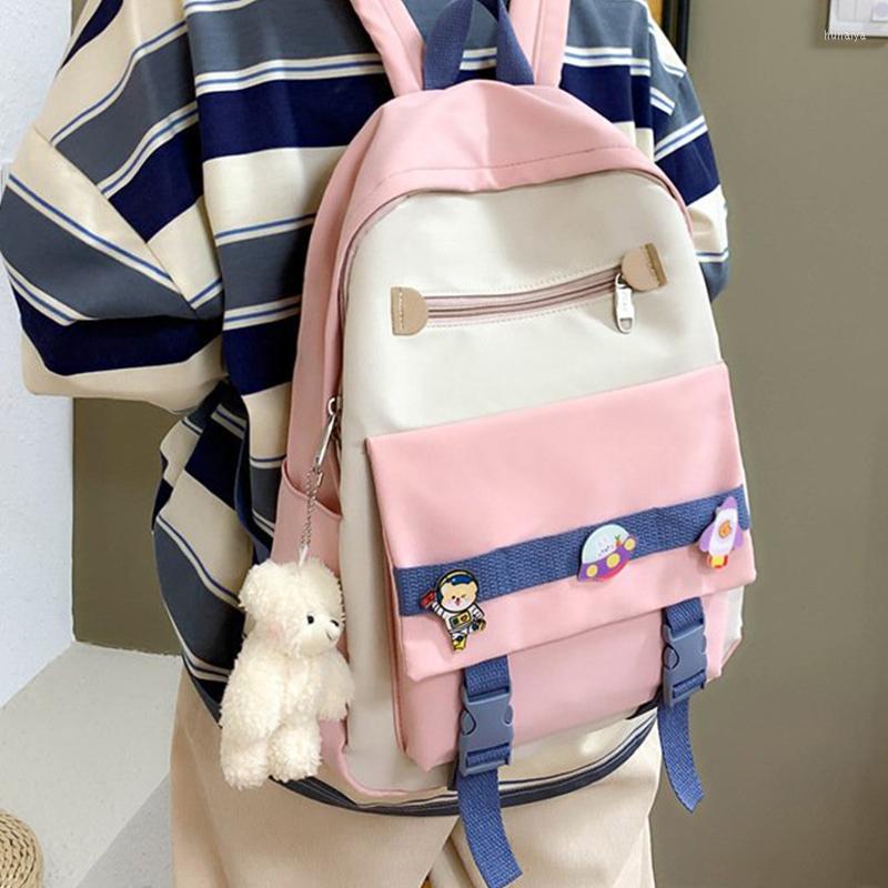 

Backpack Cute Nylon Women Fashion Waterproof Rucksack Schoolbag For Teenager Girls Kawaii Bag Travel Shoulder Mochila 50, Style 1