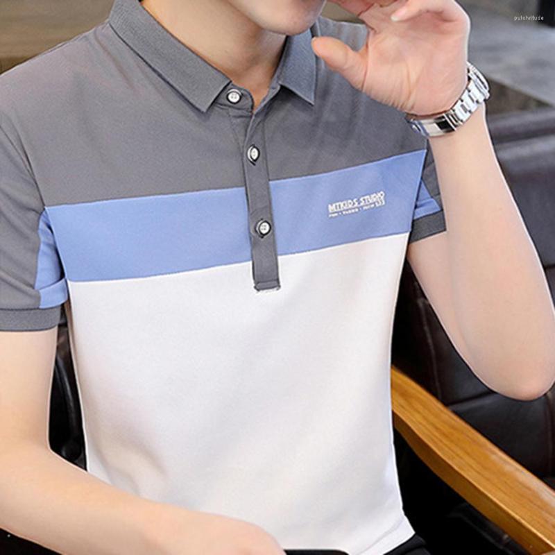 

Men's Casual Shirts Trendy Summer Shirt Contrast Colors Pullover Business Anti-wrinkle Firm Stitching Men, Black