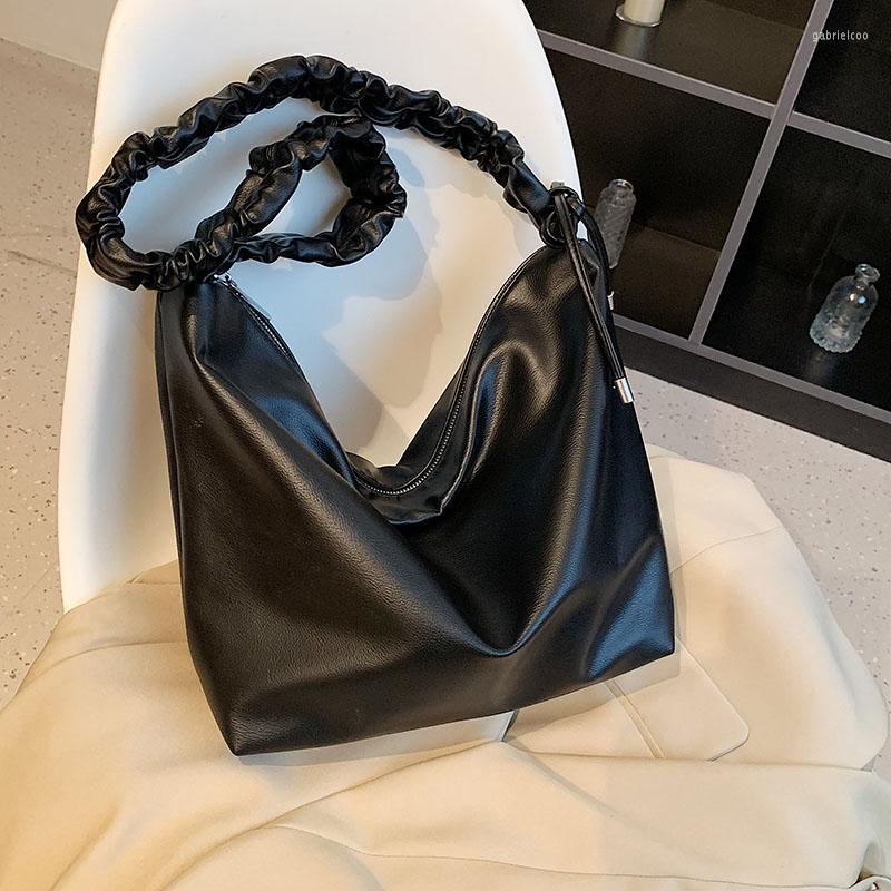 

Evening Bags 2022 Fashionable Message PU Leather Women Shoulder Casual Ladies High Capacity Quality Tote Multifunction Big Pockets, Beige