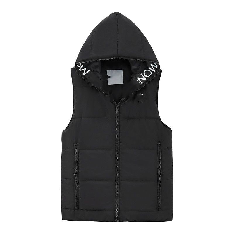 

MON Luxury Designer Vest Brand Men's Gilet Classic Fashion Hip Hop Hat Pattern Gilets Outdoor Casual Premium Edition 1-color U.S.A Original Logo, Price difference