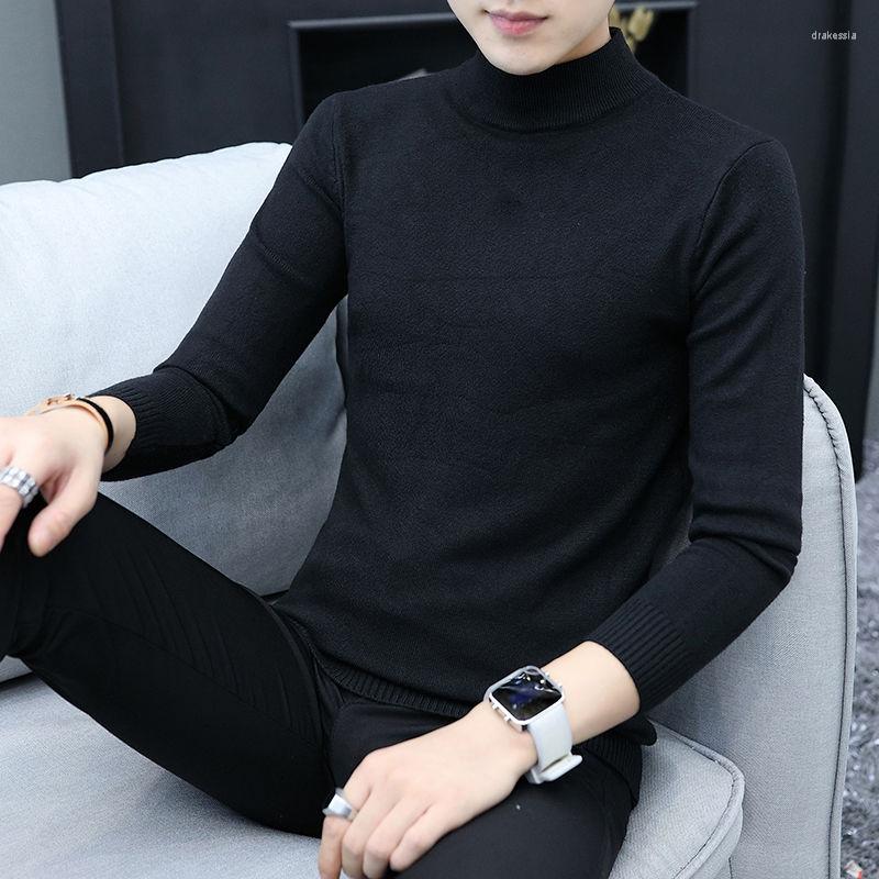 

Men's Sweaters Men Cashmere Sweater Autumn Winter Soft Warm Jersey Jumper Robe Hombre Pull Homme Hiver Pullover O-Neck Knitted E540, Black