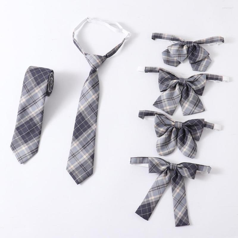 

Clothing Sets College Style DK JK Uniform Bow Tie Pink Plaid Japanese School Student Girl Mindfulness Necktie Accessories, Tie b