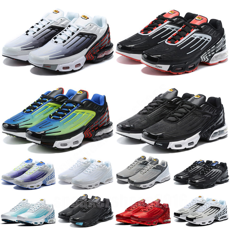 

TN Plus 3.0 Mens Running Shoes Women Tuned Grey White Black Light Bone Laser Blue Green Aqua Rainbow Red tns Trainers Tn3 Runners Sports Sneakers 40-46, Color 13