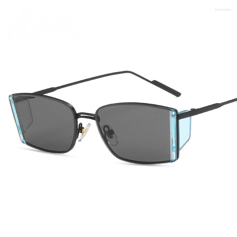 

Sunglasses Traveling Style Mountaineering For Men Women UV400 Shades Rectangle Rimless Eyeglasses Gradient Colors Eyewear