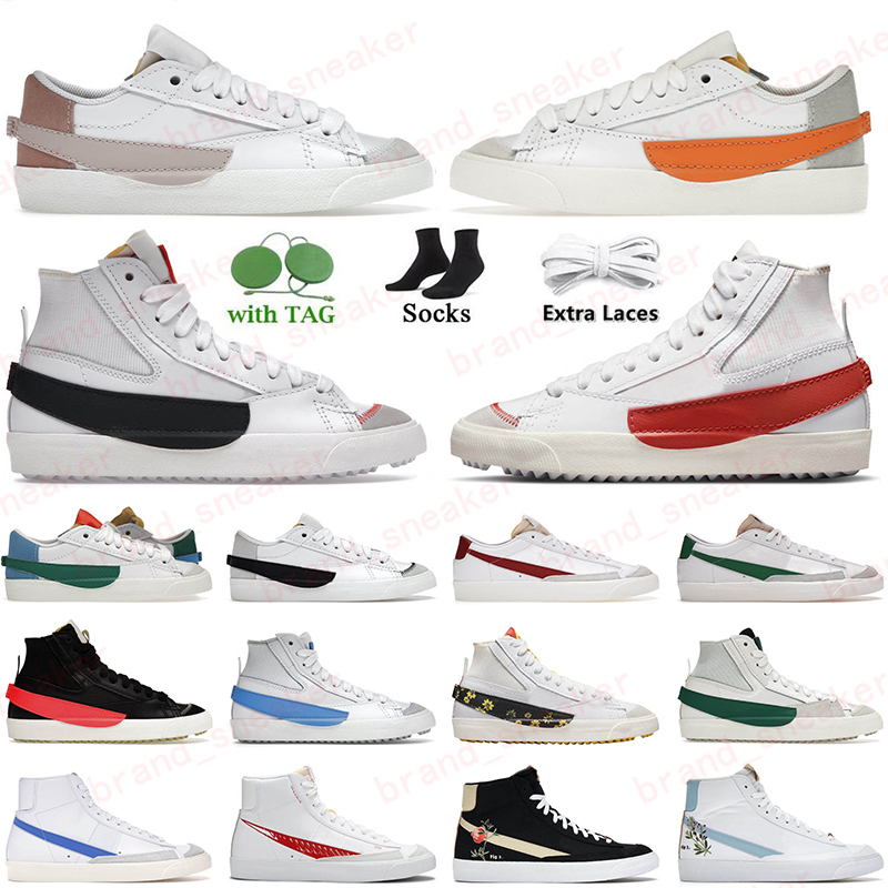 

Blazer Mid 77 Low Jumbo Casual Running Shoes Mens Women Platform Sketch Black White 13 Pink Oxford Total Orang CatechuSneakers Vintage Indigo Sports Size 36-46, 34
