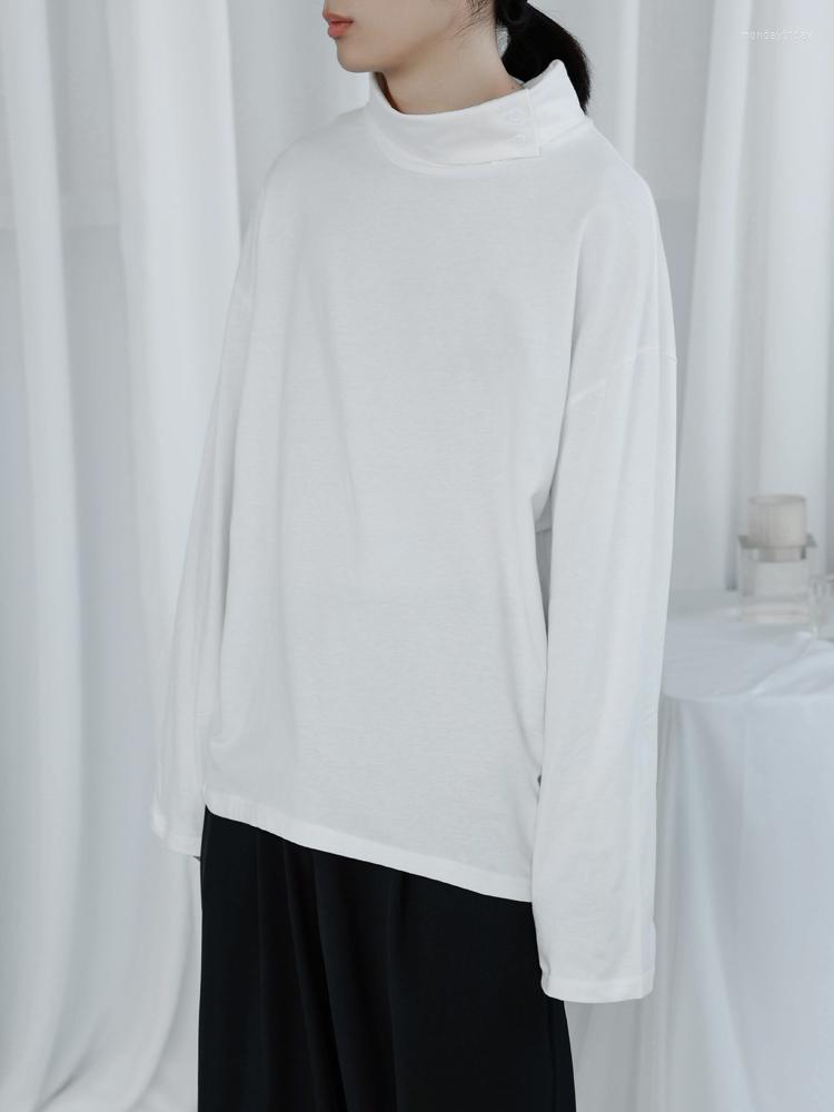 

Men' T Shirts Men' Long Sleeve T-Shirt Spring And Autumn Basic Classic Simple Pure Color High Collar Leisure Loose Large Size, Black