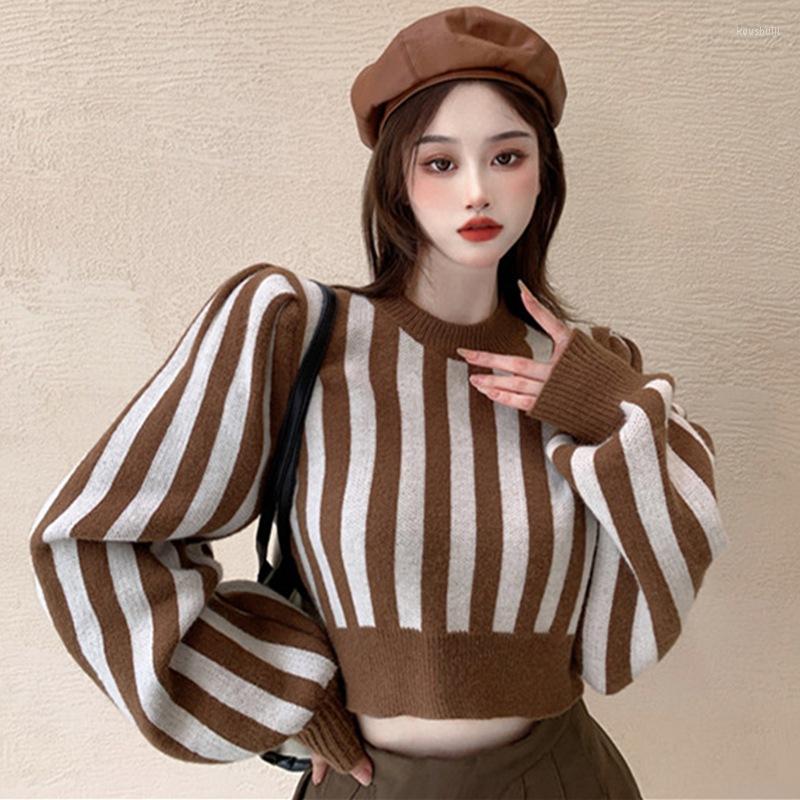 

Women's Sweaters Long Sleeve Striped Knitted Shirt Casual Winter, Dl