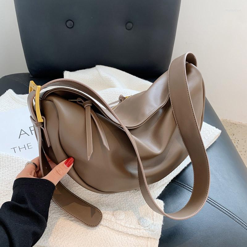 

Evening Bags Vintage Crossbody For Women Large Capacity Luxury Handbags Soft Leather Shoulder Female Casual Travel Hobos Bag Sa, Beige