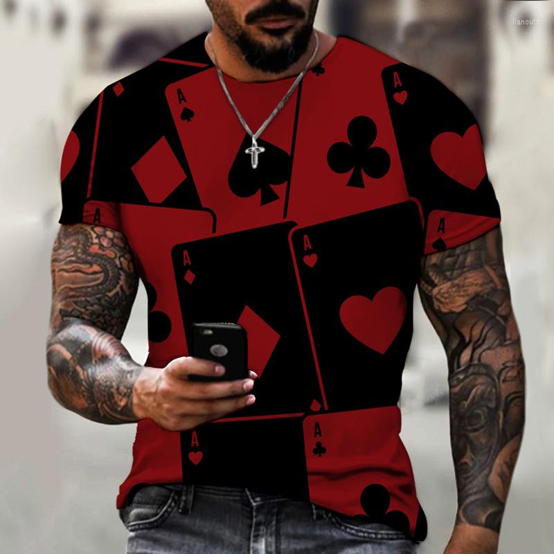 

Men's T Shirts High Quality Comfortable 3d Printed T-shirt Simple Style Fashion Retro Street Casual Summer Short Sleeve, Poker006
