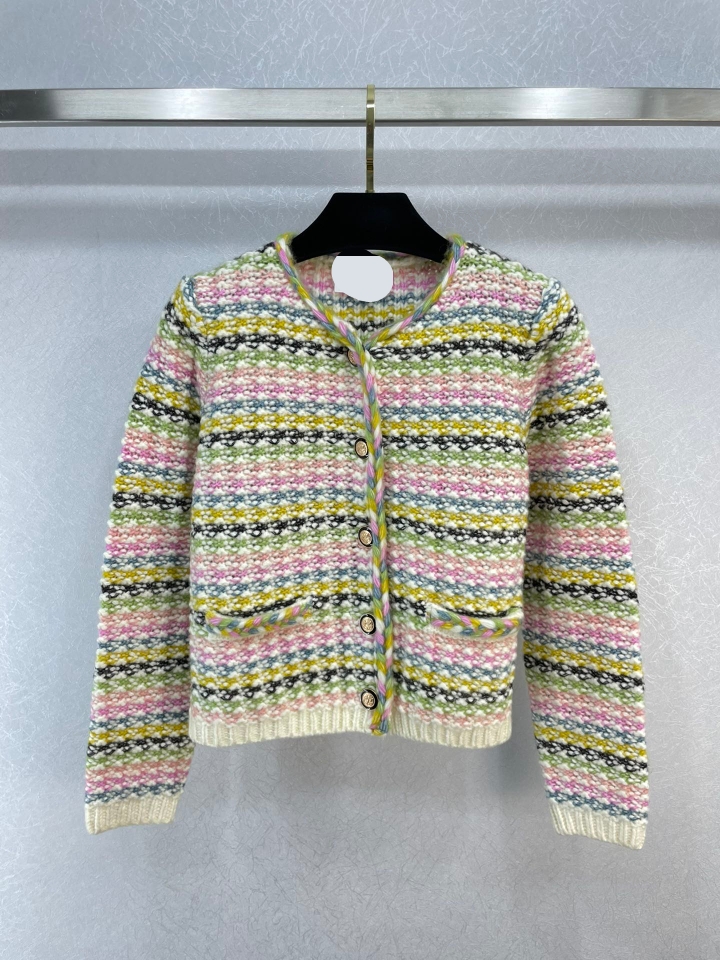 

1001 2022 Autumn Sweaters Women' Crew Neck Coat Button Brand Same Style Women' wweila, Customize