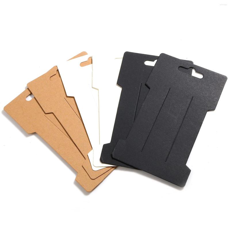 

Jewelry Pouches 100 Sheets Paper Display Card Multicolor Geometric Shape Kraft Hanging 11.5cm X 6.5cm