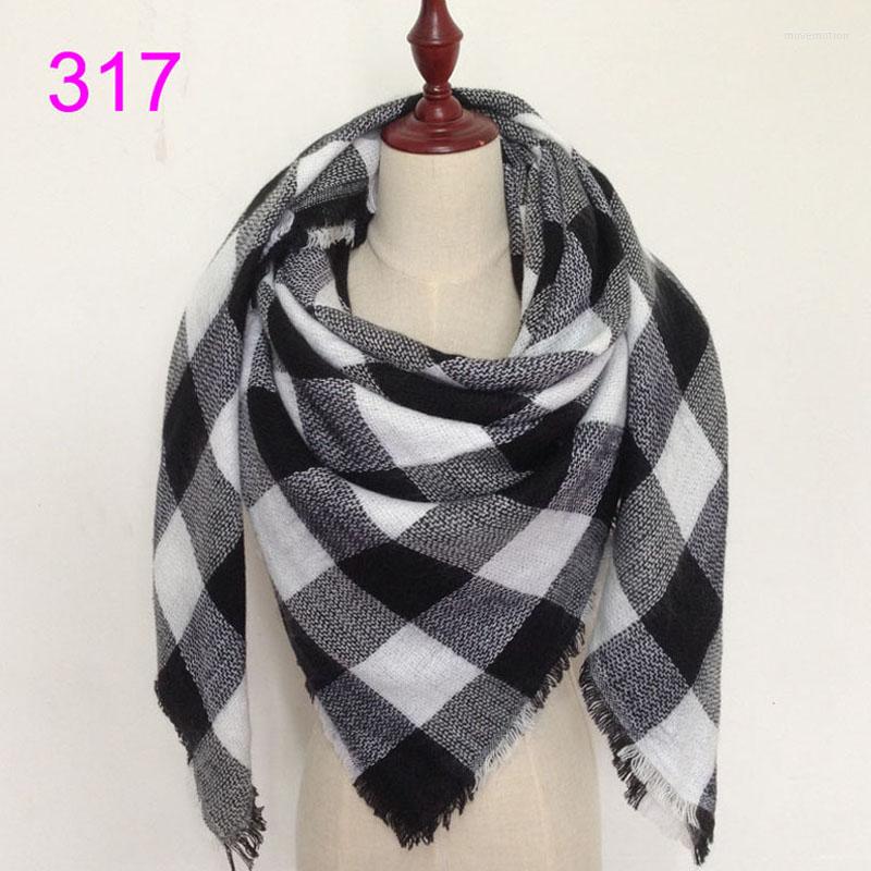 

Scarves 2022 Tartan Plaid Women Scarf Warm Winter For Women's Double Side Blanket Shawls Soft Large