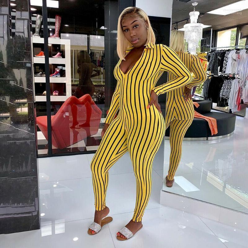 

Women' Jumpsuits Women' & Rompers Women Lady Summer Long Sleeve Striped Bodycon Jumpsuit Romper Casual Clubwear Wide Leg Pants, Black