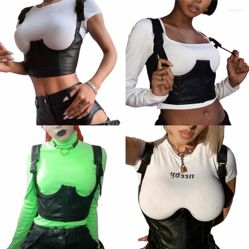 

Belts 2022 Sexy Women Brace Support Belt Vest Back Chest Posture Corrector Adjustable Shoulder, Black